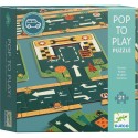 Routes - Puzzle pop to play - 21 pièces - Djeco