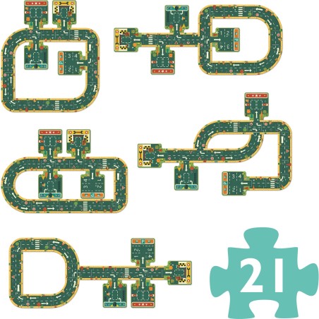 Pop to Play : Routes 21 Pièces - Jeux enfants - Djeco