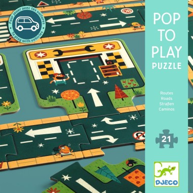 Pop to Play : Routes 21 Pièces - Jeux enfants - Djeco