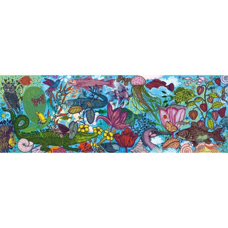 Puzzle Gallery - Land & Sea – 1 000 Pièces - Jeux classiques - Jeux de société - Djeco