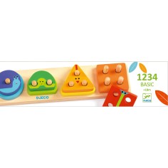 Puzzle Bois 1234 Basic et Ludique Enfant - 18 Mois - Djeco 2