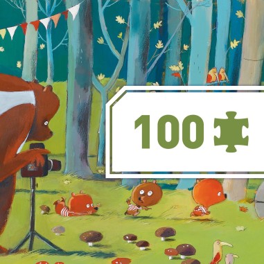 Puzzle Gallery Forest Friends 100 Pièces Enfant Dès 5 Ans - Djeco