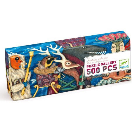 Puzzle Gallery - Fantasy orchestra - 500 pcs - Fsc Mix - Djeco