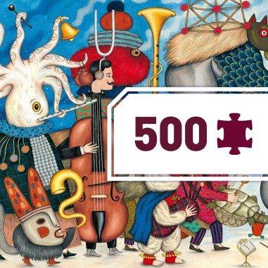 Puzzle Gallery - Fantasy orchestra - 500 pcs - Fsc Mix - Djeco