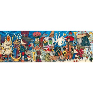 Puzzle Gallery - Fantasy orchestra - 500 pcs - Fsc Mix - Djeco