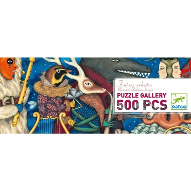 Puzzle Gallery - Fantasy orchestra - 500 pcs - Fsc Mix - Djeco