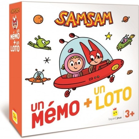 SamSam - Mémo + Loto - Jeux de société Enfants - Bayard Jeux