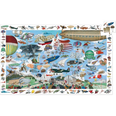 Puzzle Observation : Aéro Club – 200 Pièces - Jeux classiques - Djeco