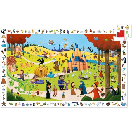 Puzzle observation - Les contes - 54 pièces - Jeux classiques - Jeux de société - Djeco