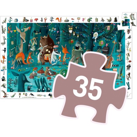 Puzzle Observation - L'Orchestre - 35 Pièces - Jeux de société Enfants - Djeco