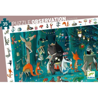 Puzzle Observation - L'Orchestre - 35 Pièces - Jeux de société Enfants - Djeco
