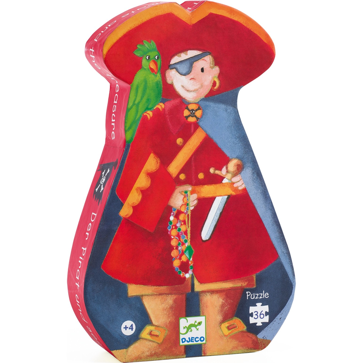 Le pirate et son trésor 36 pièces Puzzles Puzzles silhouettes Djeco