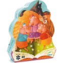 Puzzle silhouette - Les trois Petits cochons - 24 pcs - DJ07212 - Djeco