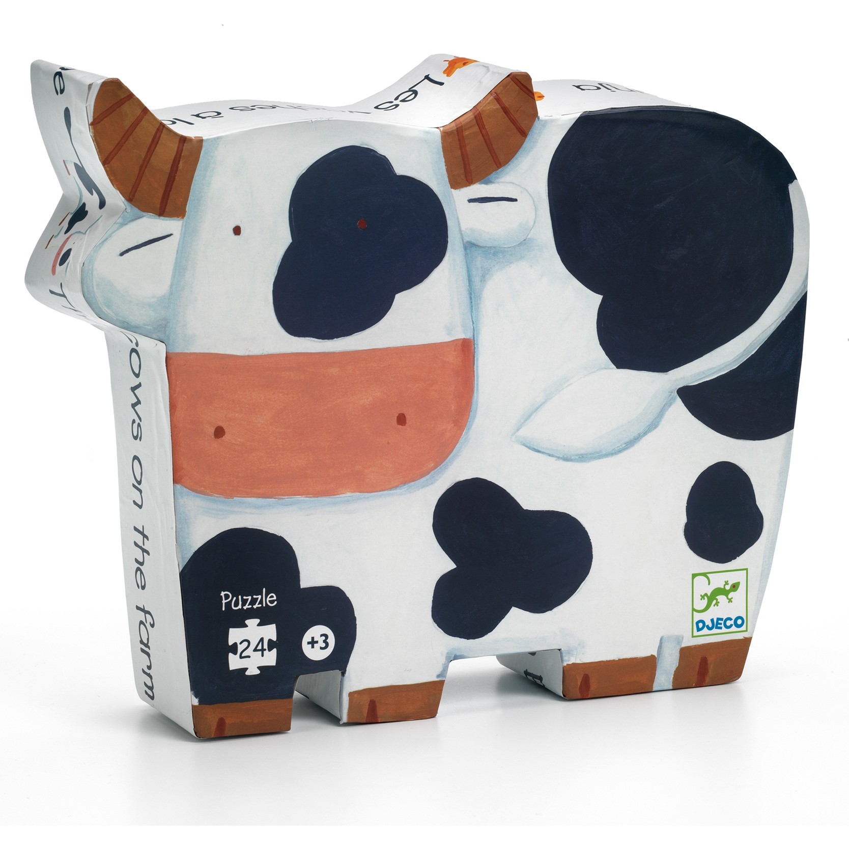 Les vaches à la ferme 24 pièces Puzzles Puzzles silhouettes Djeco