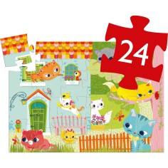 Puzzle Silhouette - Pachat & ses Amis - Jeux classiques - Djeco 2