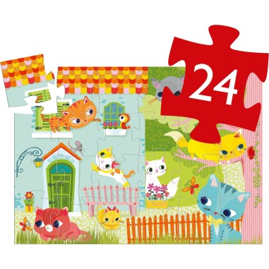 Puzzle Silhouette - Pachat & ses Amis - Jeux classiques - Djeco