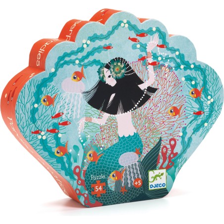 Puzzle Silhouette - Paradis Aquatique - 54 Pièces - Jeux classiques - Djeco
