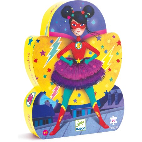 Puzzle Silhouette - Super Star - 36 Pièces - Jeux de société Enfants - Djeco