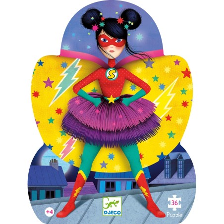 Puzzle Silhouette - Super Star - 36 Pièces - Jeux de société Enfants - Djeco