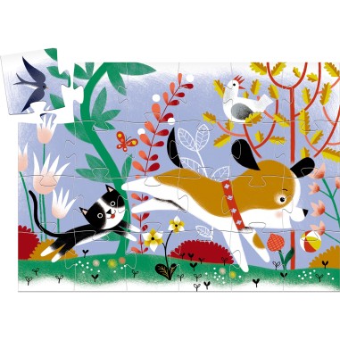 Puzzle Silhouette : Firmin Petit Chien – 24 Pièces - Jeux enfants - Djeco