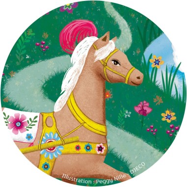 Puzzle silhouette - le Carrosse d' Elise- 54 pièces - Jeux classiques - Jeux de société - Djeco