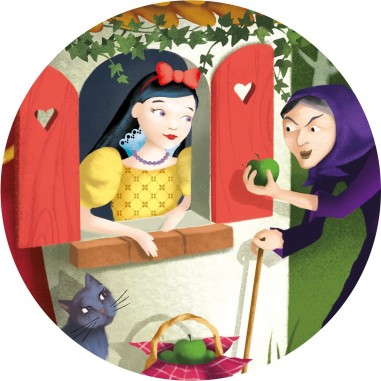 Puzzle Silhouette - Blanche Neige - Jeux classiques - Djeco