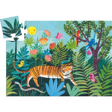 Puzzle Silhouette - La Balade du Tigre - Jeux classiques - Djeco
