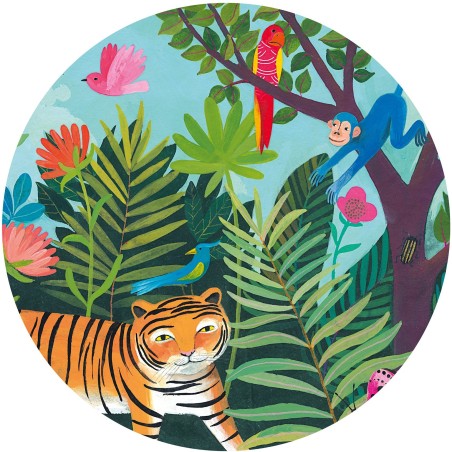 Puzzle Silhouette - La Balade du Tigre - Jeux classiques - Djeco