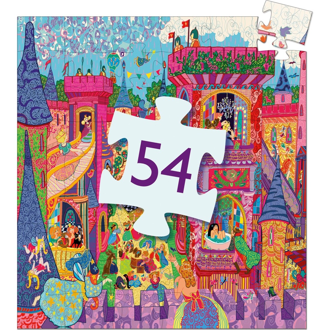 Puzzle for Sale avec l'œuvre « jeu de puzzle Paysage fantastique » de  l'artiste AreteSticker