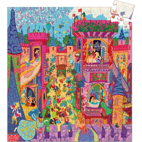 Puzzle silhouette - Château Féerique- 54 pièces - Jeux classiques - Jeux de société - Djeco