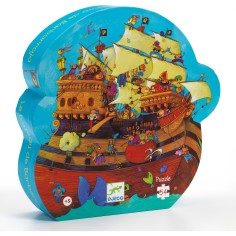 Puzzle silhouette - Le bateau de Barberousse - 54pcs - DJ07241 - Djeco