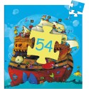 Puzzle silhouette - Le bateau de Barberousse - 54pcs - DJ07241 - Djeco