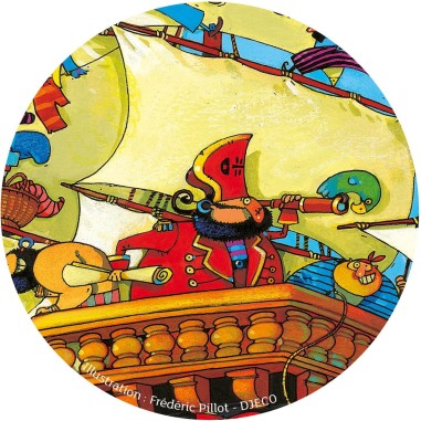 Puzzle silhouette - Le bateau de Barberousse- 54 pièces - Jeux classiques - Jeux de société - Djeco