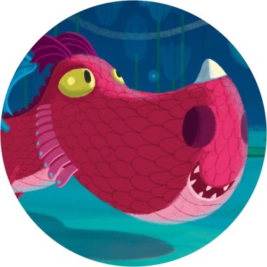 Puzzle Silhouette – Edmond le Dragon – 24 Pièces - Jeux enfants - Djeco