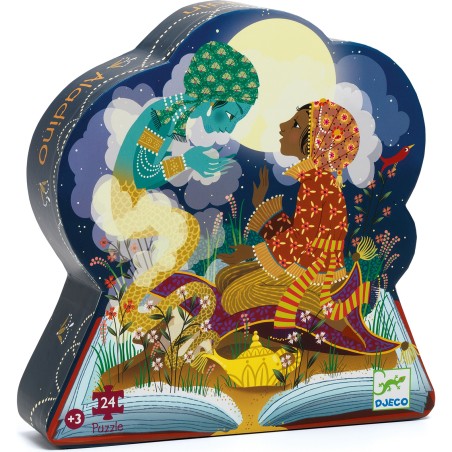 Puzzle Silhouette: Aladin - 24 Pièces - Jeux de société - Djeco