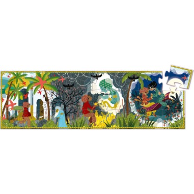 Puzzle Silhouette: Aladin - 24 Pièces - Jeux de société - Djeco