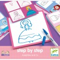Apprendre à dessiner Step by step Joséphine and Co - Djeco