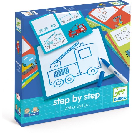 Apprendre à dessiner Step by step Arthur and Co - Djeco