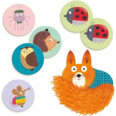 Mémo animaux couleur 32 pièces - jeu éducatif enfant - Djeco 2