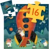 Puzzle navette spatiale avec boite silhouette de 16 pièces by - Djeco