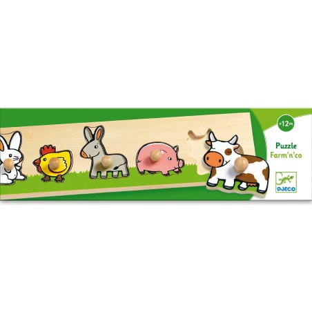 Puzzle boutons Farm n co - Jeux classiques - Jeux de société - Djeco