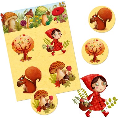 Loto des 4 saisons 16 pièces - jeu éducatif enfant - Djeco