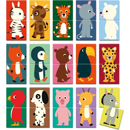 Mémo animo puzzle 30 pièces - jeu éducatif enfant - Djeco