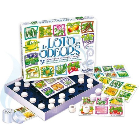 Le Loto des Odeurs - Jeu de société - / création Véronique Debroise - Sentosphère