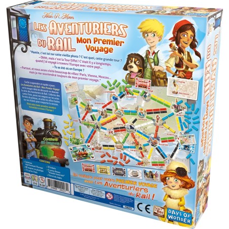 Les Aventuriers du Rail Europe: Mon Premier Voyage - Jeu de société - Days of Wonder
