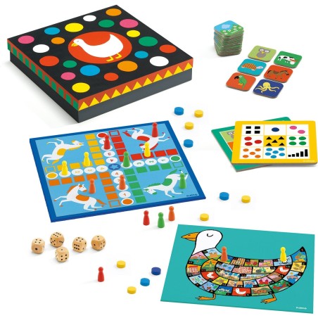 Coffret classic box : 12 jeux de société - Djeco