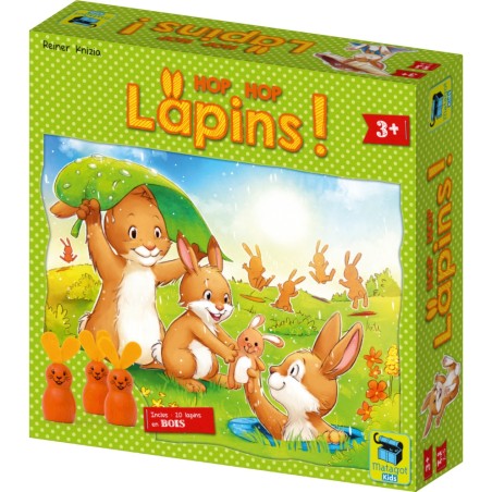 Hop hop lapins - jeu de couleurs - Matagot Kids