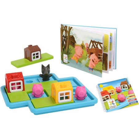 Les Trois Petits Cochons Deluxe - Jeu de Réflexion pour les Enfants - Smartgames