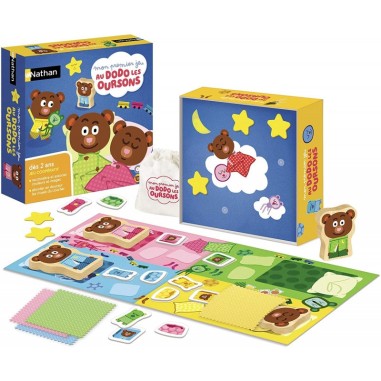 Mon premier jeu au dodo les oursons - jeu coopératif - Nathan