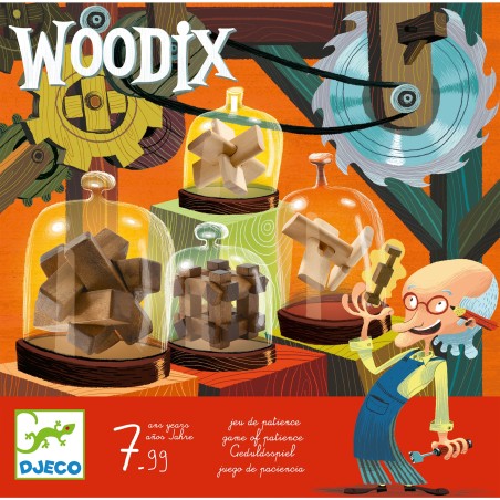 Casse-tête en bois : ensemble de casse-tête woodix - Djeco